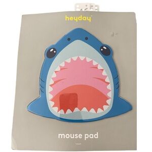 Heyday Blue and Pink Shark Mouse Pad